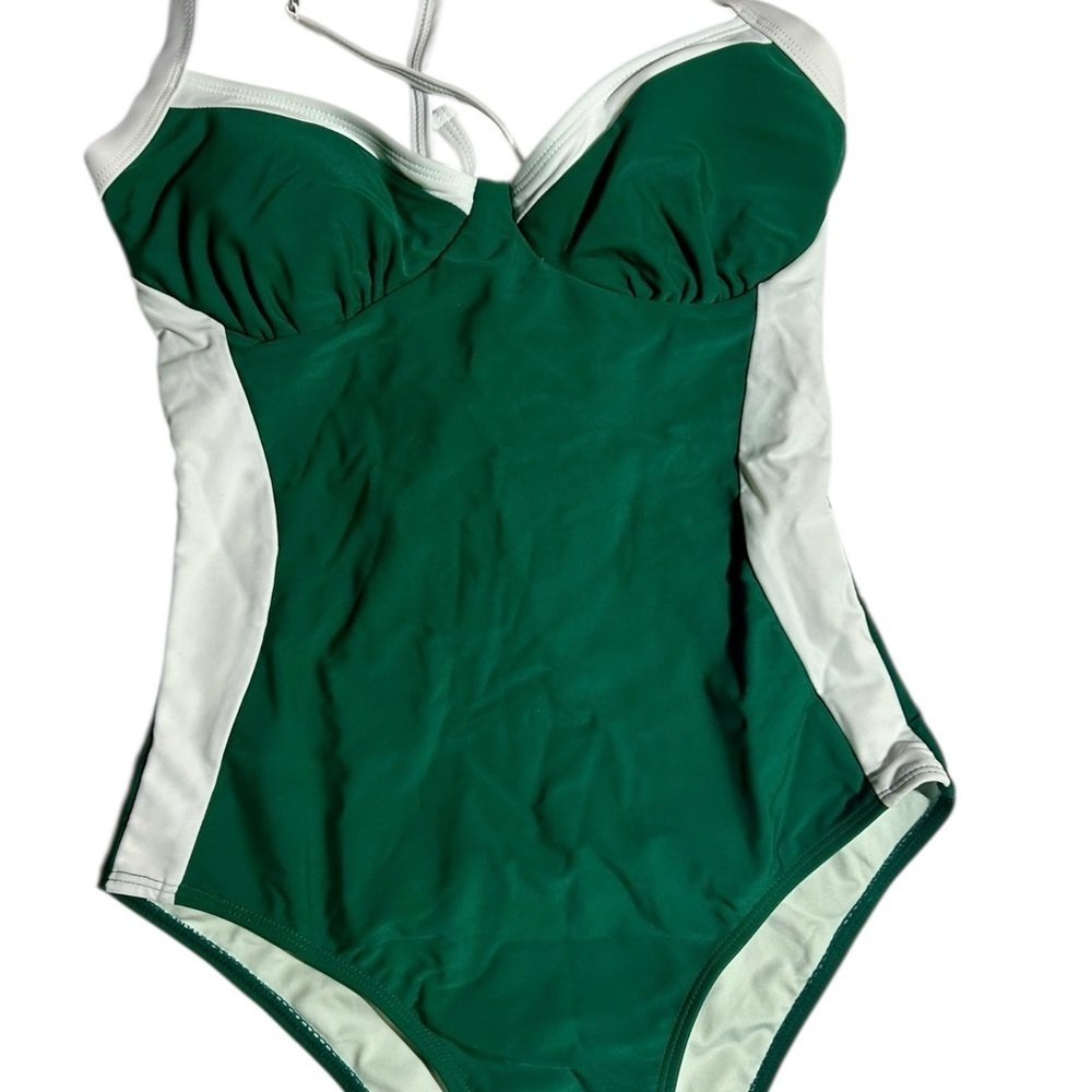Waist-Cinch Wonder! One-Piece Swimsuit | Tummy Control + Crisscross Back | Size - Picture 3 of 6